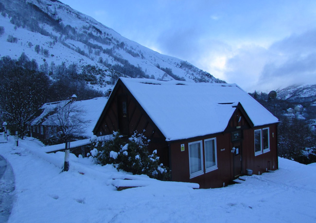West Highland Lodge in the winter